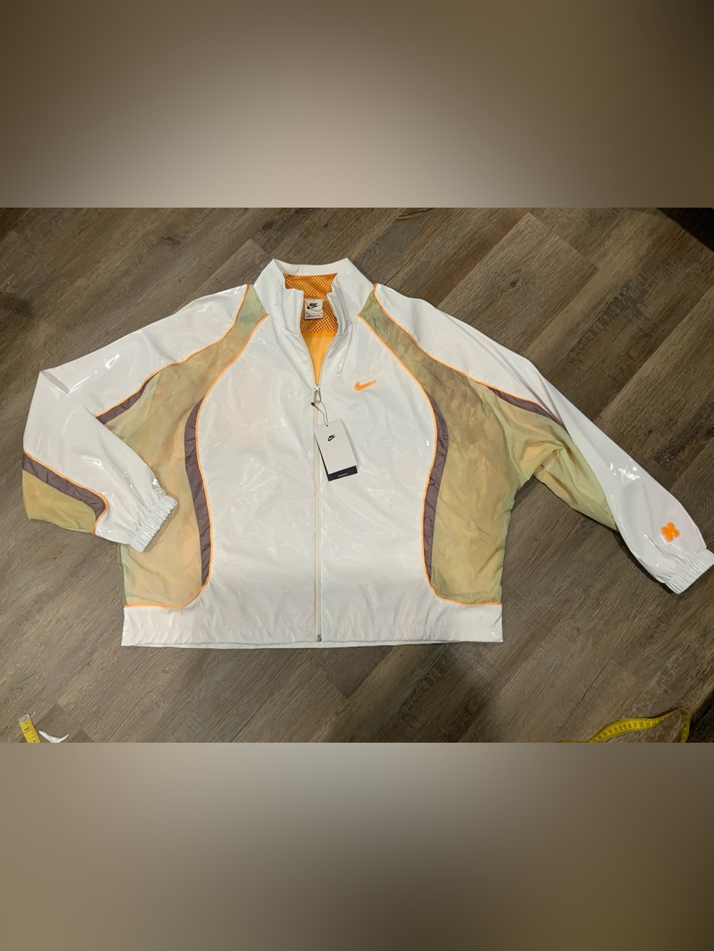 New Nike Project F.R.O.G. Track Jacket White Olive Aura Taupe HJ3290-100 Sz M